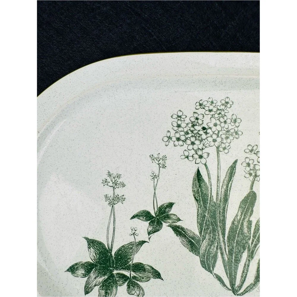 Vintage 1980’s Noritake  Mountain Flowers Oval Serving Platter Stoneware Japan
